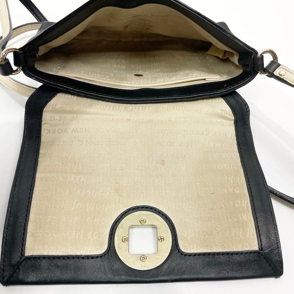 Kate Spade Newbury Lane Sally Crossbody Bag Turn Lock Black Soft Leather - Picture 7 of 7